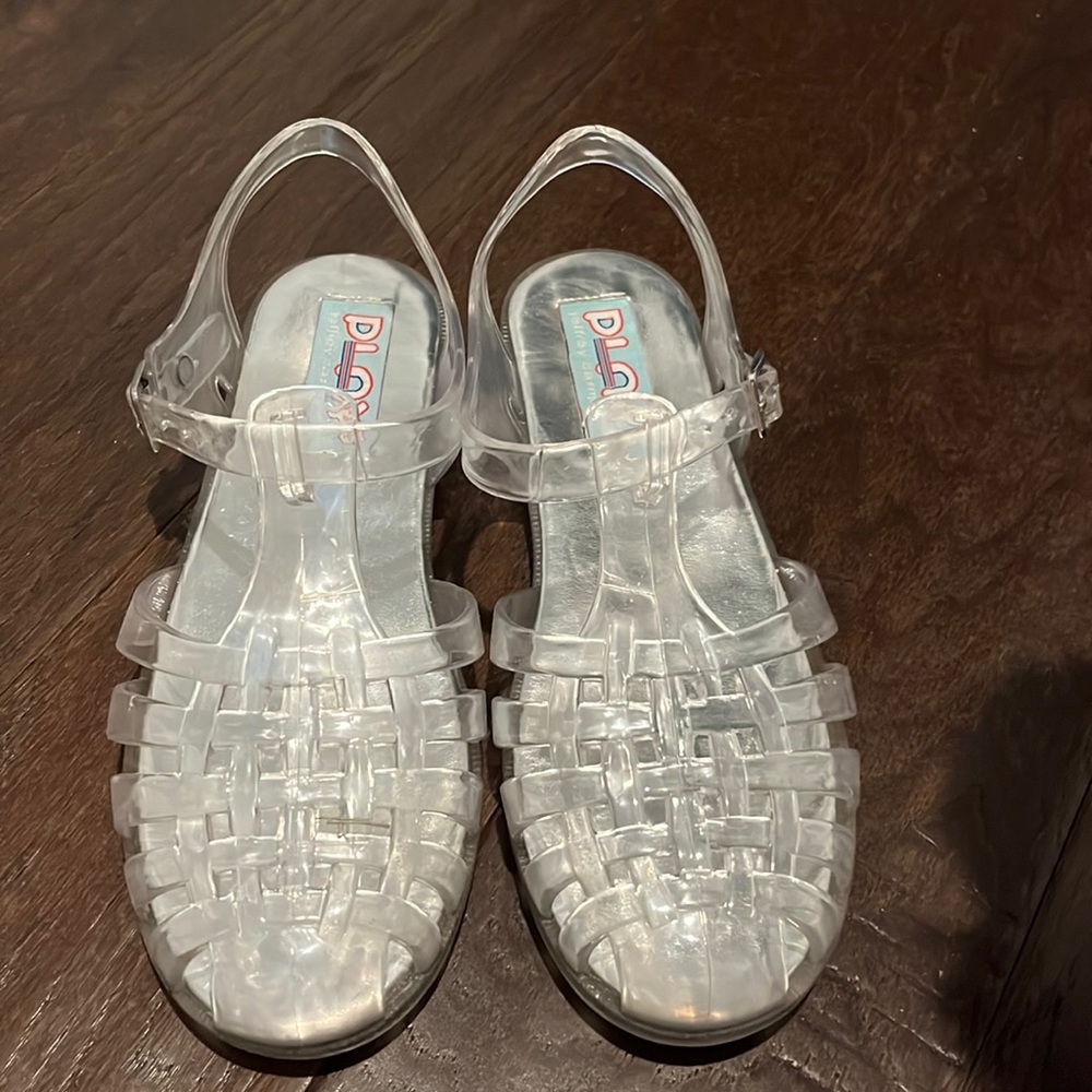 clear jelly shoes by Jeffery Campbell